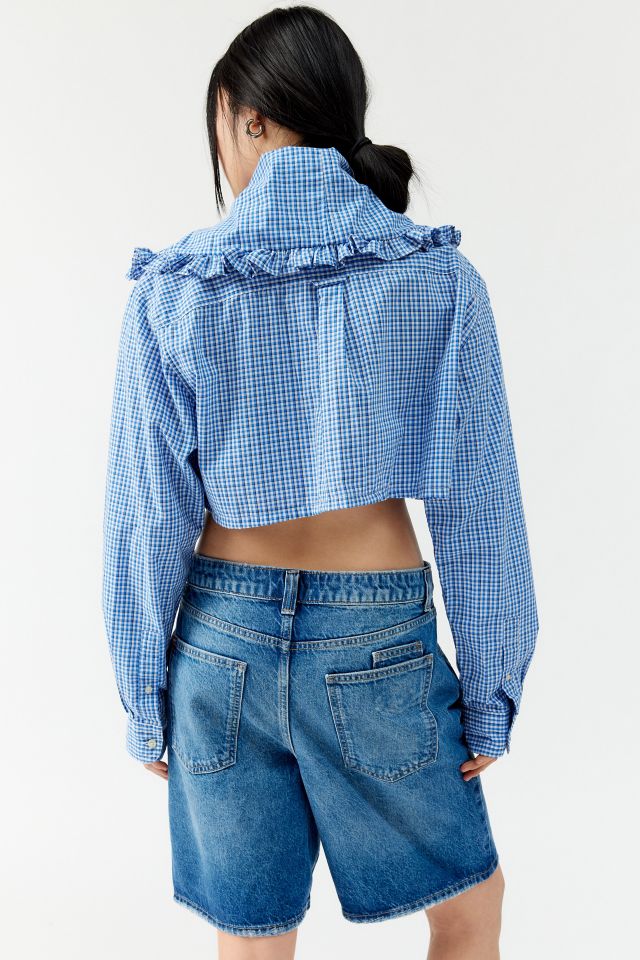 Urban Renewal Remade Cropped Checkered Top #4
