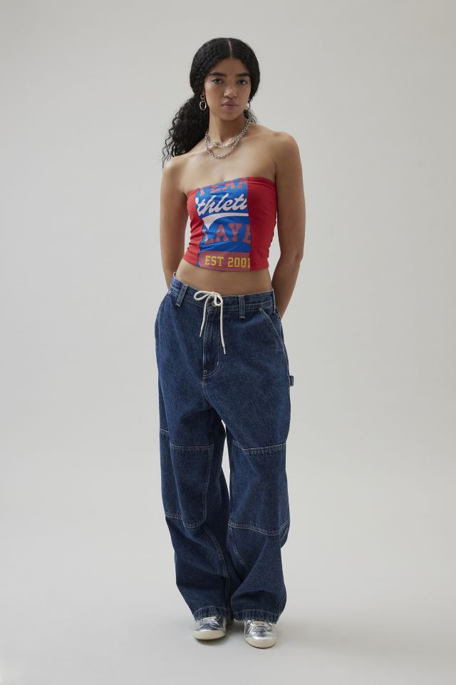 BDG Ezra Mesh Cropped Tube Top #1