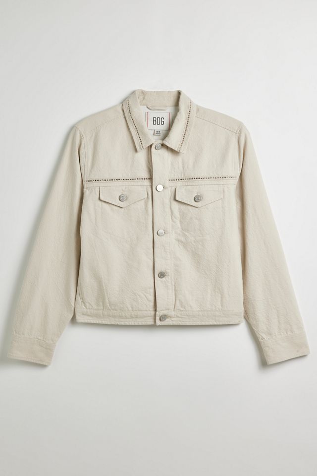 BDG Cropped Canvas Trucker Jacket #1