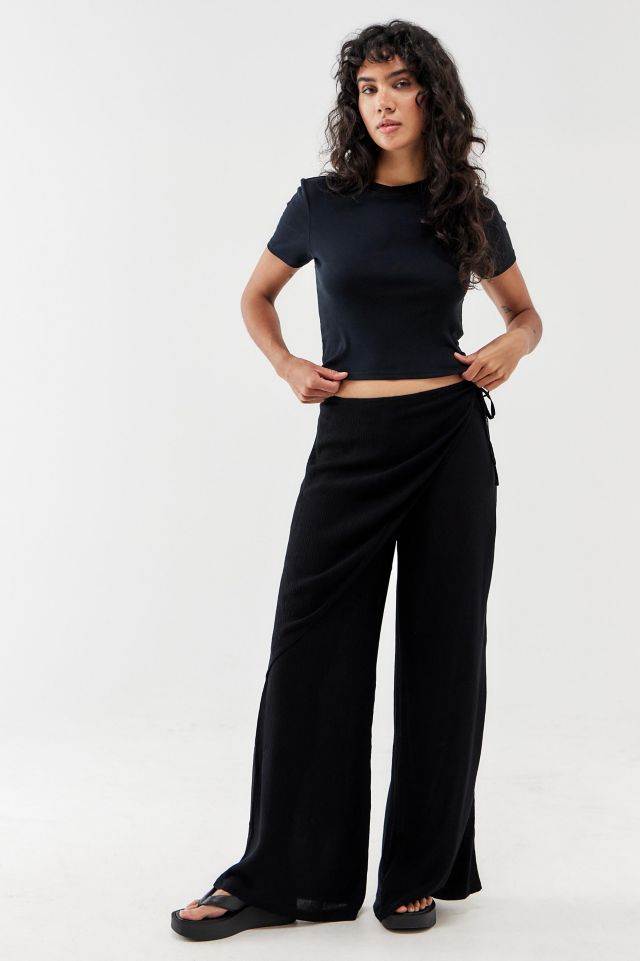 【YOURNUS】Yournus wrap skirt trousers And wrap skirt pants (2color) - SYOU | 60% - Asian Fashion