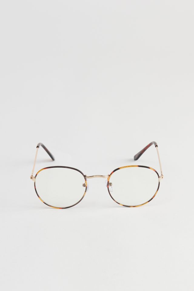 Corey Round Blue Light Glasses #1