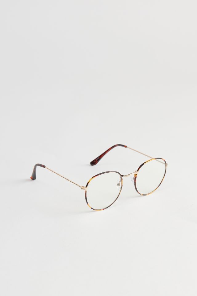Corey Round Blue Light Glasses #2