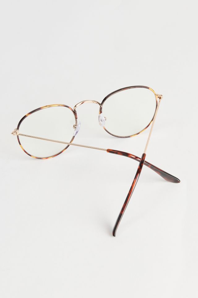 Corey Round Blue Light Glasses #4
