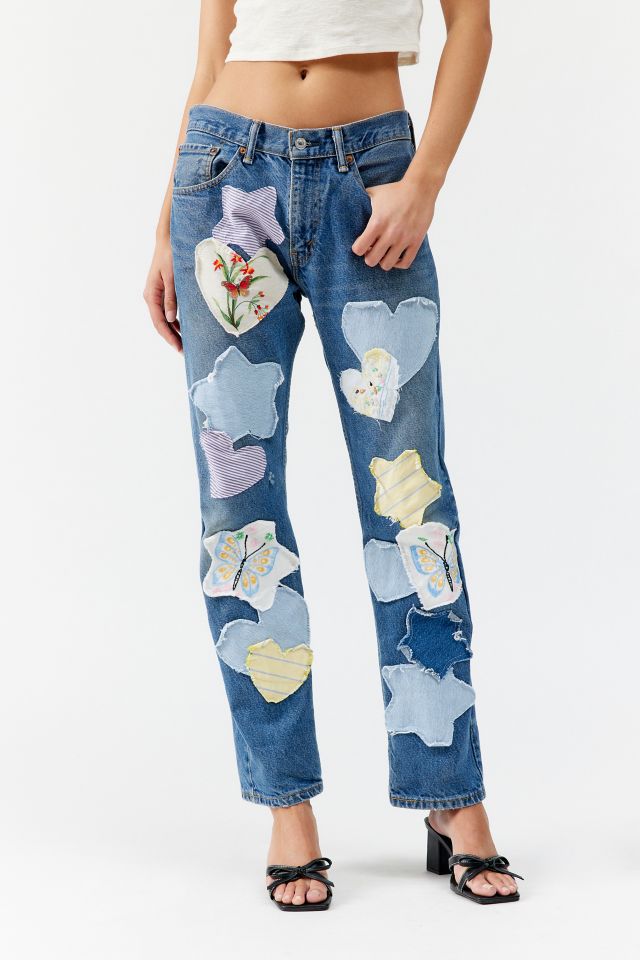 Urban Renewal Remade Star & Heart Patch Jean #1
