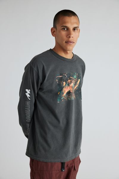 Shop Without Walls Lava Long Sleeve Tee In Black, Men's At Urban Outfitters