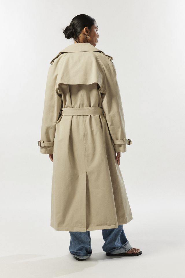 Light Before Dark Longline Cotton Trench Coat #2