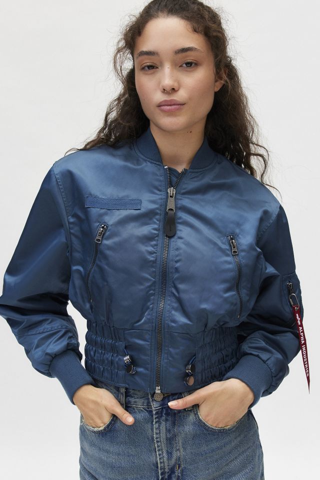 Urban Outfitters X Alpha Industries L-2B Cropped Bomber