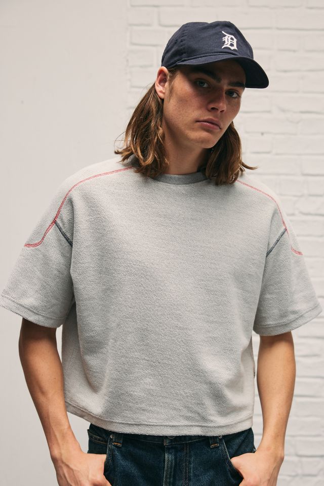 BDG Lax Reverse Short Sleeve Crew Neck Sweatshirt | Urban