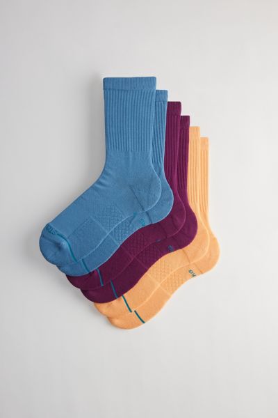 Shop Stance Icon Crew Sock 3-pack In Assorted, Men's At Urban Outfitters
