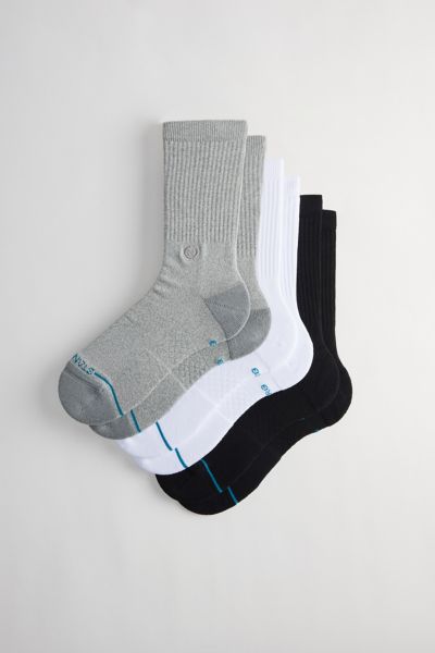 Shop Stance Icon Crew Sock 3-pack, Men's At Urban Outfitters In Multicolor