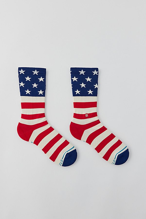 Shop Stance Fourth Crew Sock In Red, Men's At Urban Outfitters