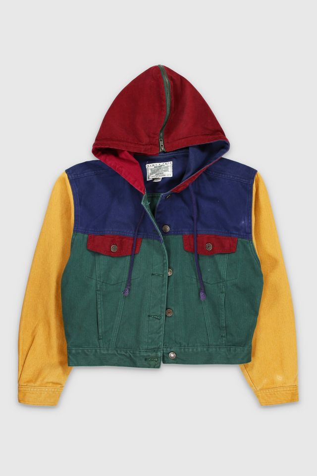 Vintage color 2024 block jacket