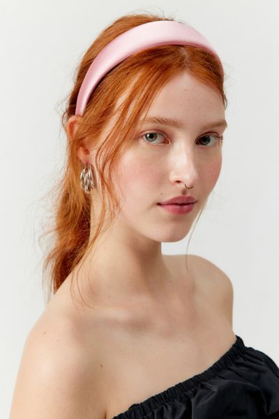 Shop Urban Outfitters Satin Headband In Pink, Women's At