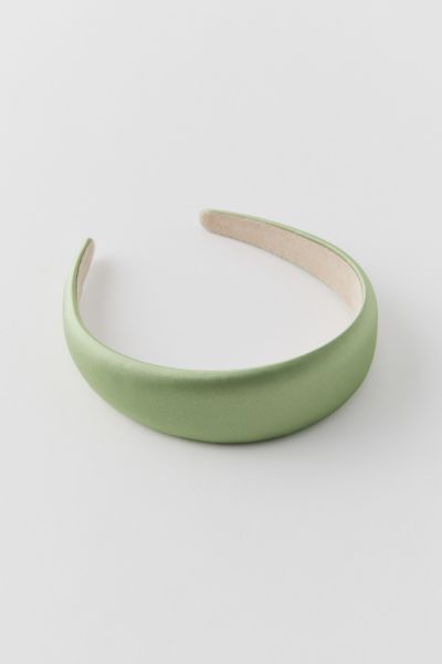 Shop Urban Outfitters Satin Headband In Light Green, Women's At