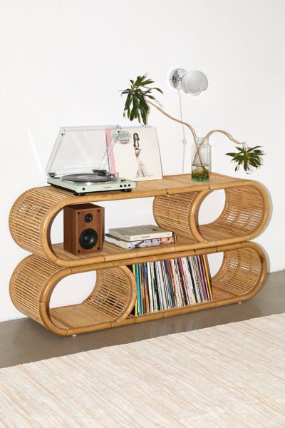Elara Rattan Storage Console
