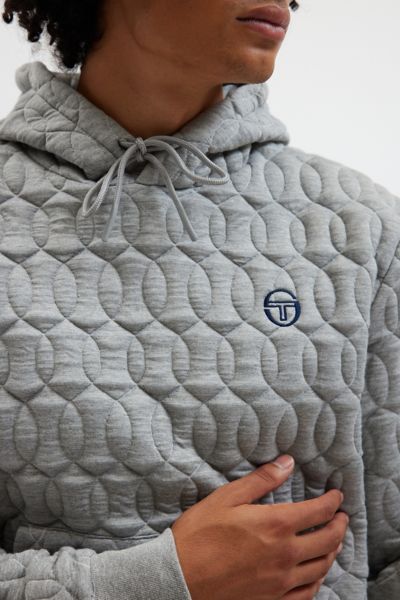 Sergio Tacchini Aversa Quilted Hoodie Sweatshirt