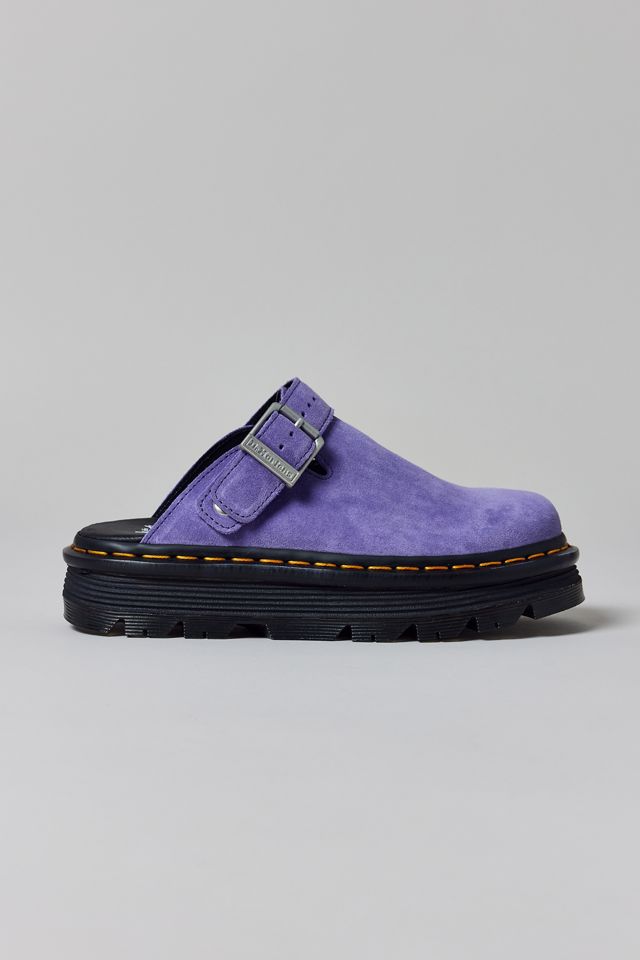 Dr. Martens Women's Zebzag Suede Platform Mule #1