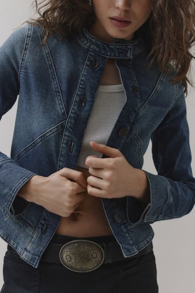 Silence + Noise Jacqueline Slim Denim Jacket