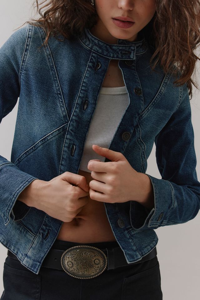 Silence + Noise Jacqueline Slim Denim Jacket #3