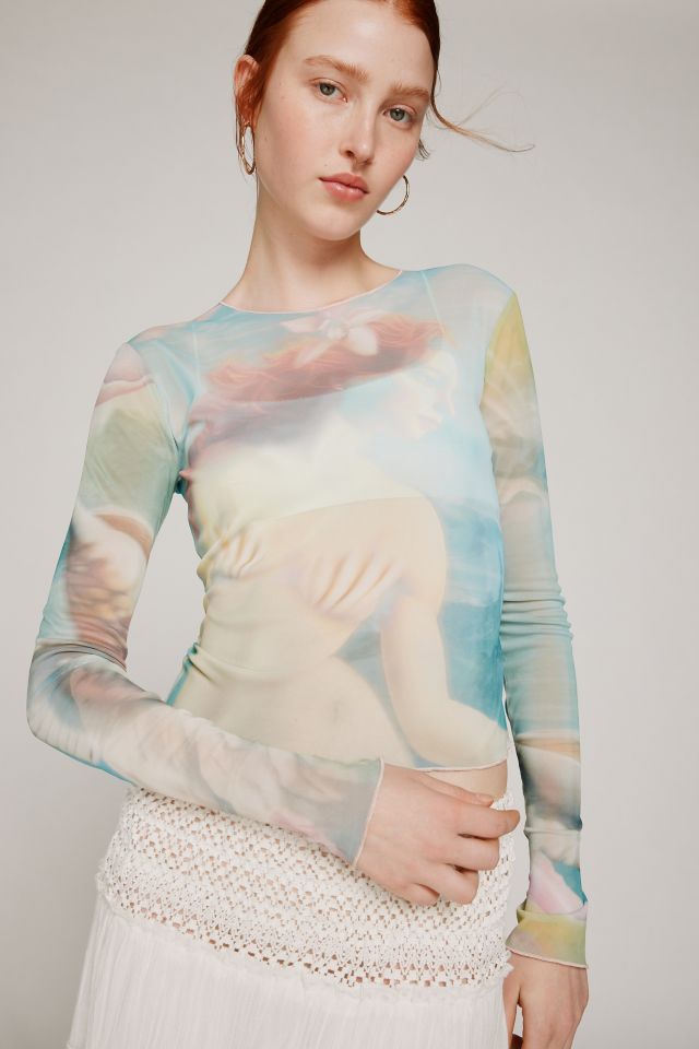 Kimichi Blue Mimi Mesh Long Sleeve Tee #3