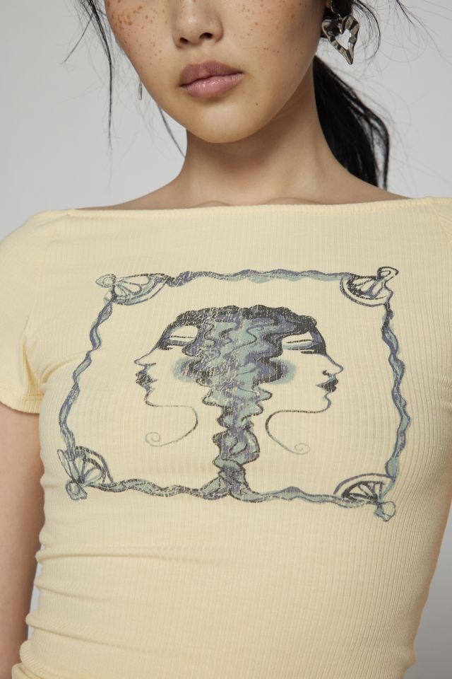 Kimichi Bleu Deux Visages Tuile Nadia Bébé Tee #2