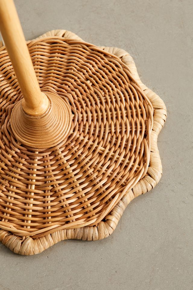 Pierce Arc Rattan Floor Lamp #5