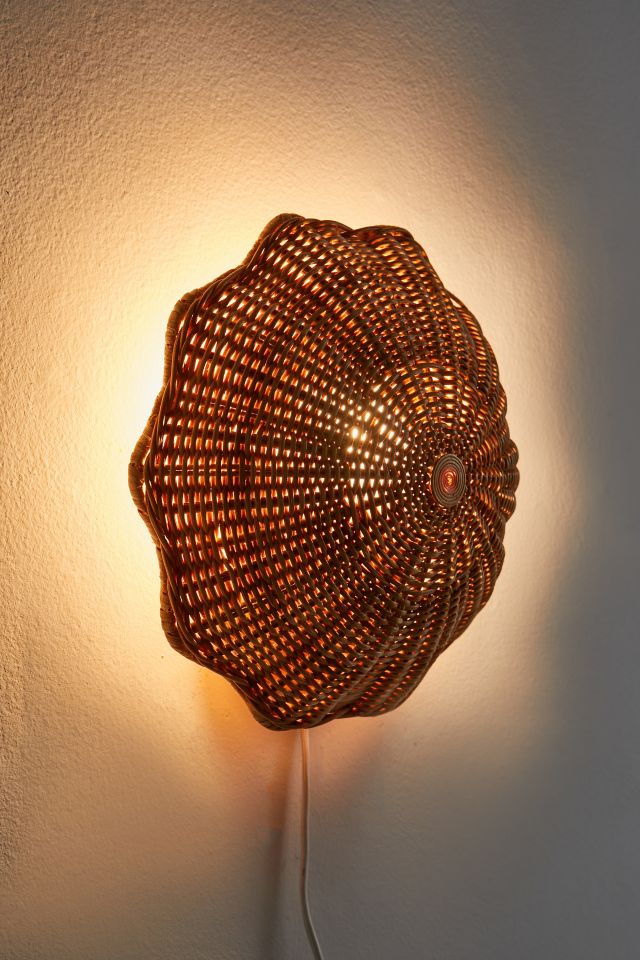 Pierce Rattan Sconce #3