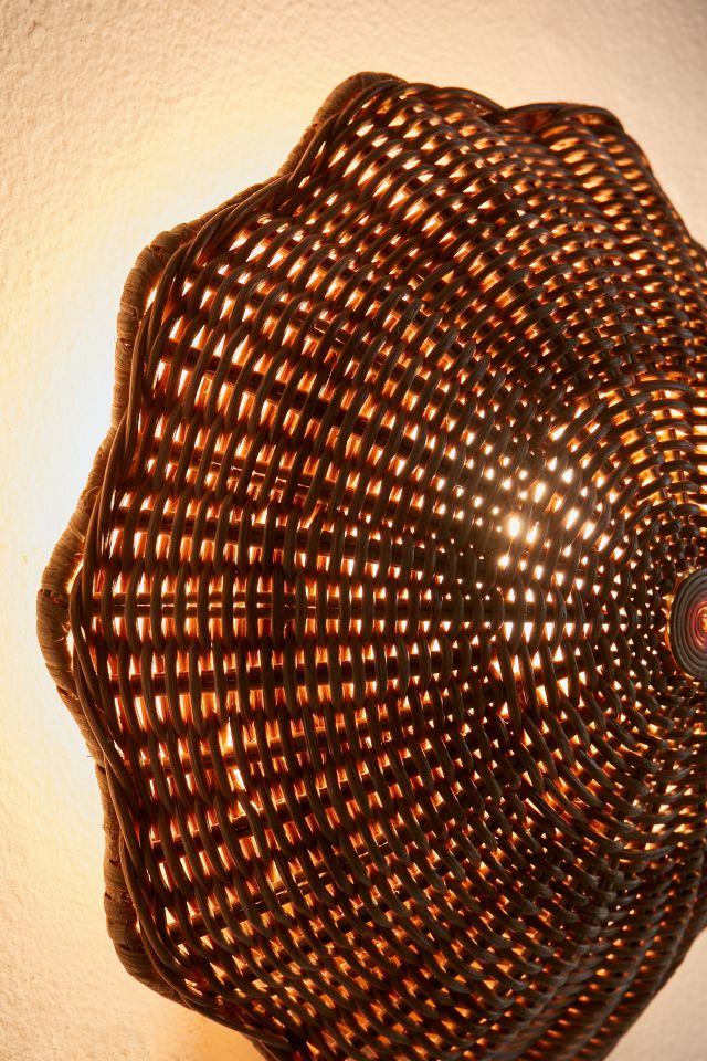 Pierce Rattan Sconce #4