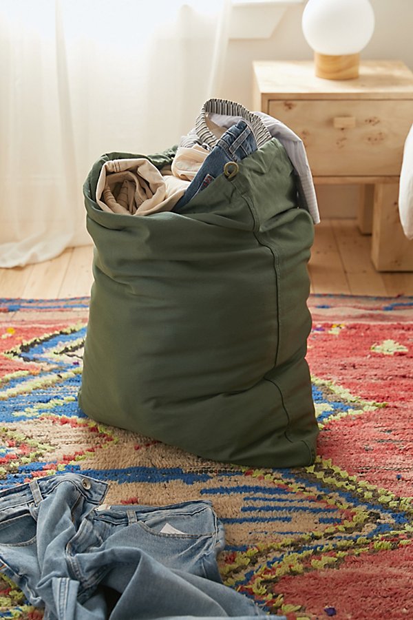 Urban Renewal Laundry Bag In Olive Fatigue At Urban Outfitters