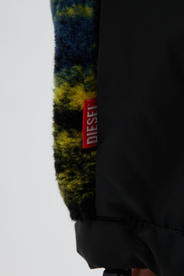 Diesel S-Berto Teddy Graphic Pattern Jacket | Urban Outfitters