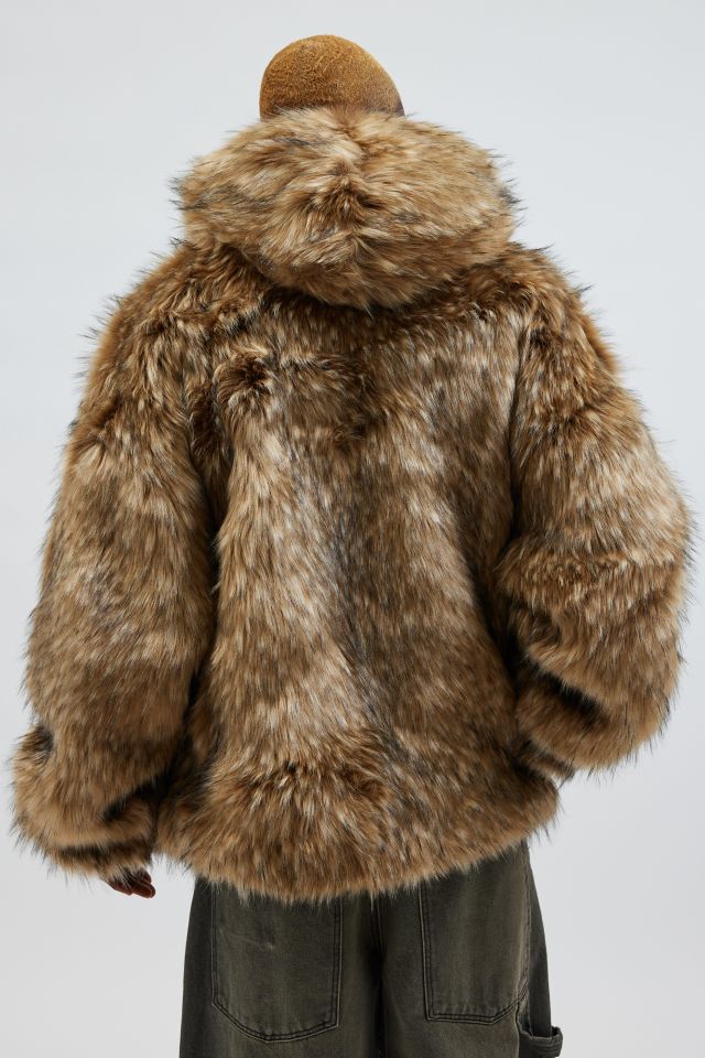 Diesel Mag Wolf Faux Fur Hooded Jacket #1
