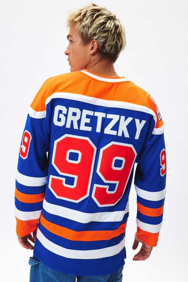 Chandail de hockey Wayne Gretzky des Oilers d'Edmonton 1979 de Mitchell & Ness LNH #1