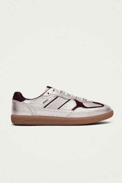 Alohas Tb. 490 Leather Sneakers In Shimmer Silver And Burgundy, Women's At Urban Outfitters