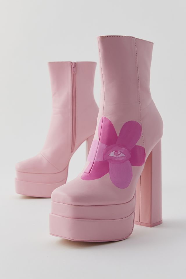PISHPOSH X Urban Renewal Painted Platform Boot #2