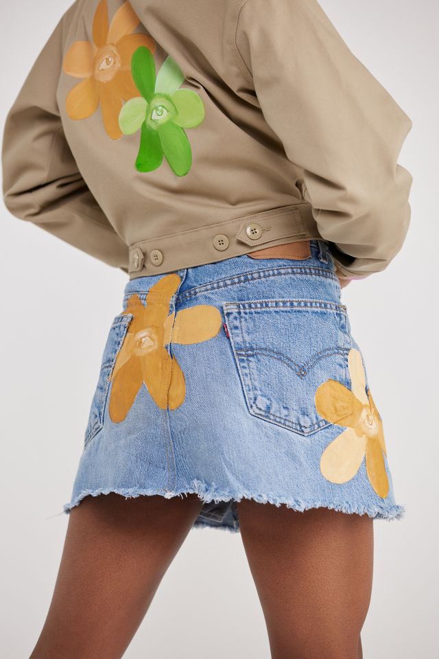 PISHPOSH X Urban Renewal Painted Mini Skirt #4