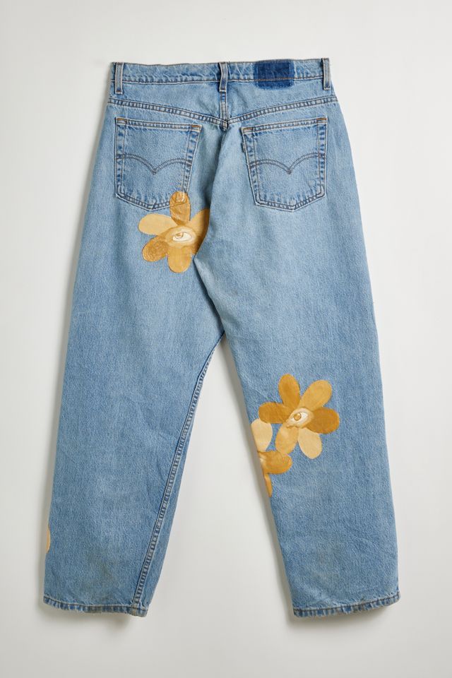 PISHPOSH X Urban Renewal Painted Denim Jean | Urban Outfitters
