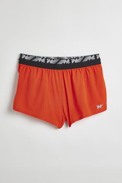 Without Walls Split Running Short In Grenadine, Men's At Urban Outfitters In Grenadine