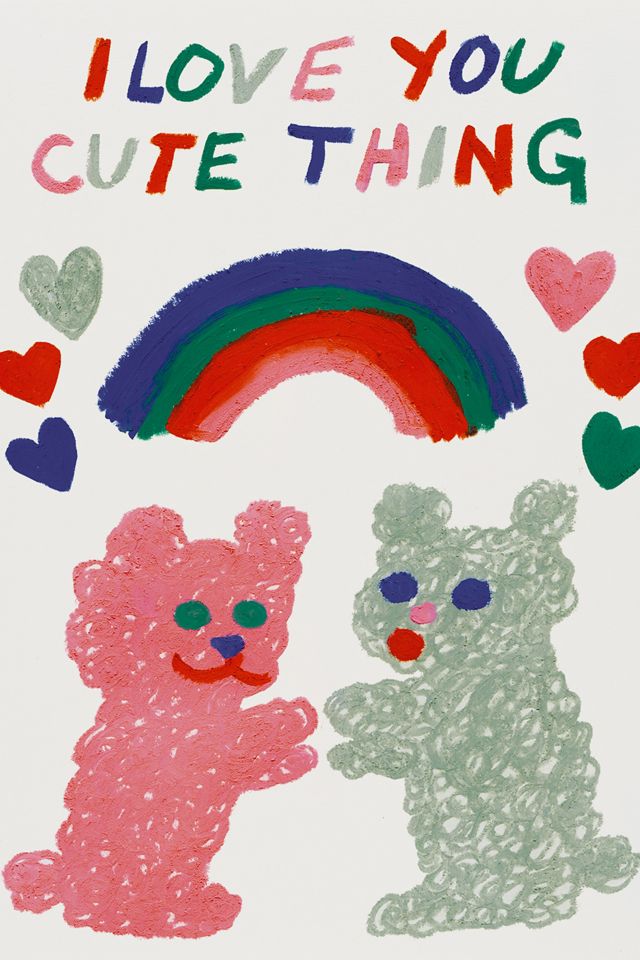 Red Cap Cute Thing Love Greeting  Card #1