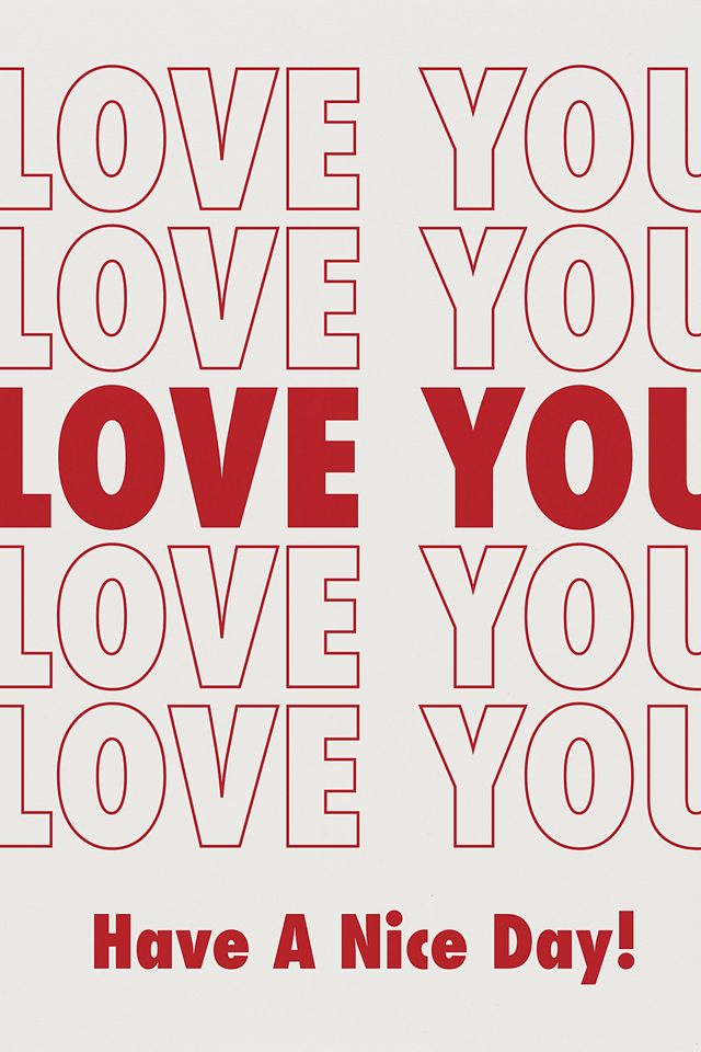 Grocery Bag Love Greeting Card Grocery Bag Love Greeting Card