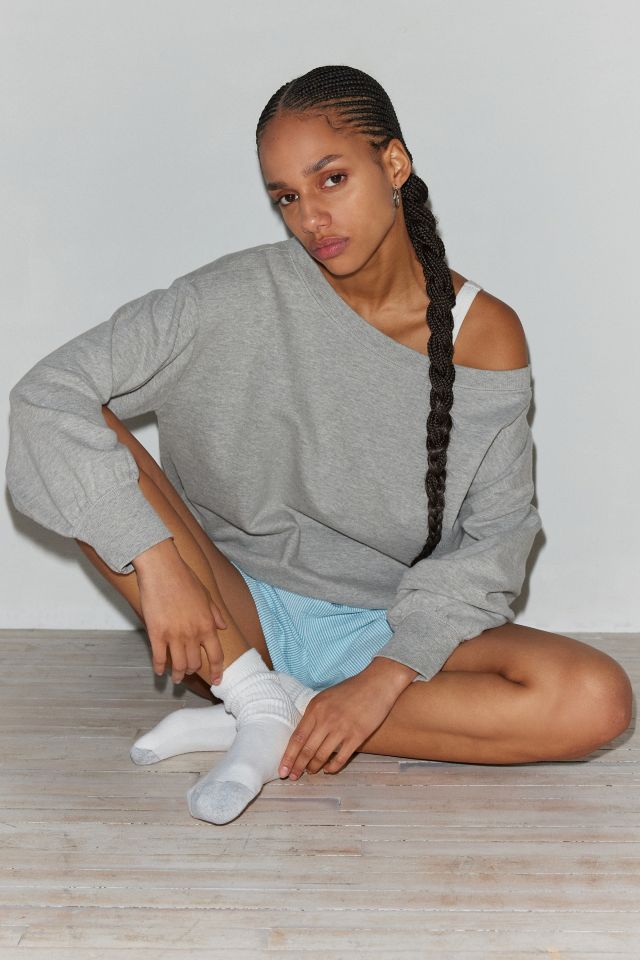 Out From Under Imani Oversized Off-The-Shoulder Sweatshirt