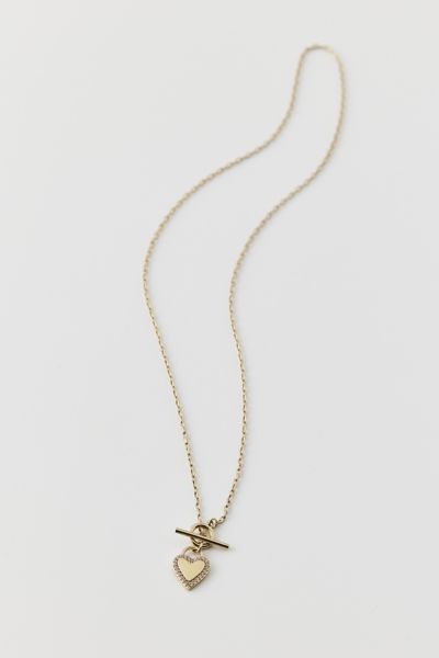 Five And Two Jewelry Vera Toggle Necklace In Gold, Women's At Urban Outfitters