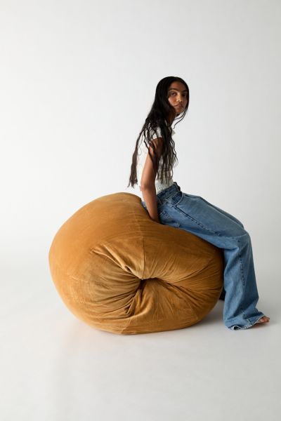 Ella Rose Luxe Velvet Bean Bag Chair