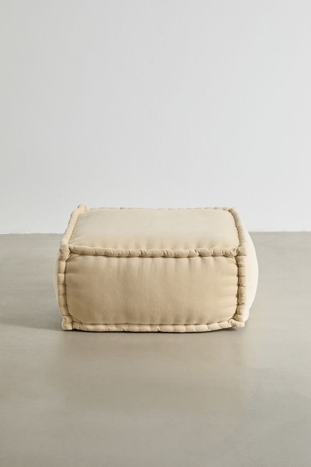 Evelyn Velvet Bean Bag Ottoman Urban Outfitters