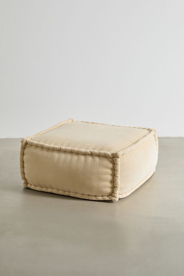 Evelyn Velvet Bean Bag Ottoman Urban Outfitters
