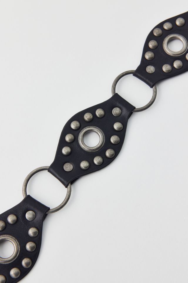 UO Studded Leather Tie Belt #1