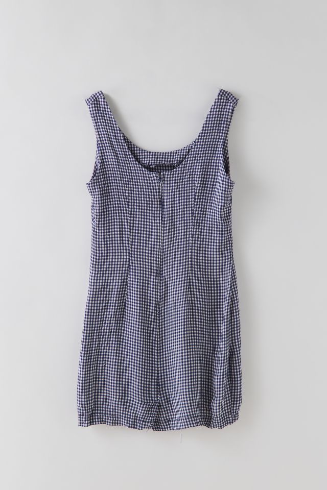 Vintage Gingham Mini Dress #1