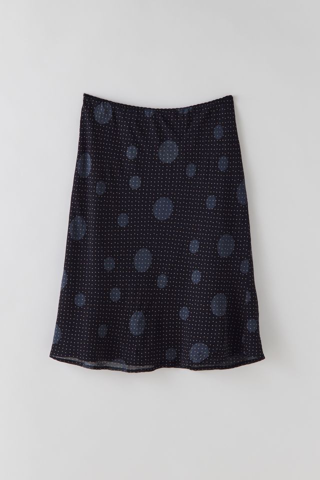 Vintage Polka Dot Midi Skirt #1