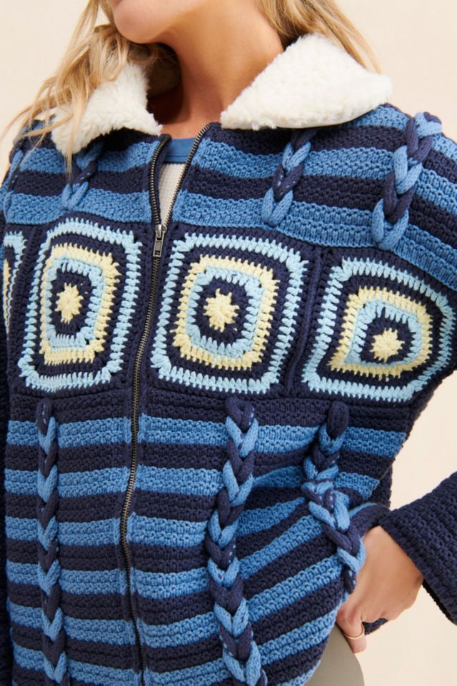 Moon River Crochet Zip-Up Jacket #2