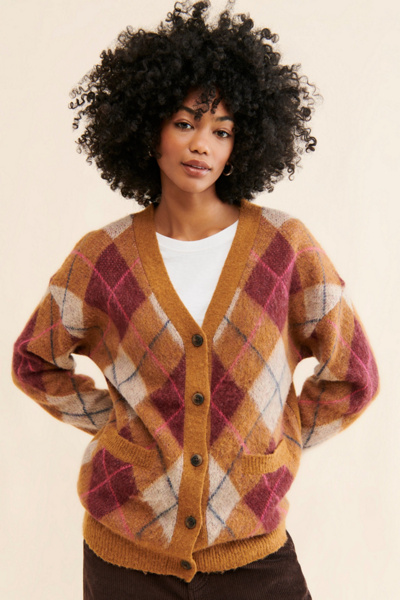 Steve Madden Lexie Plaid Cardigan