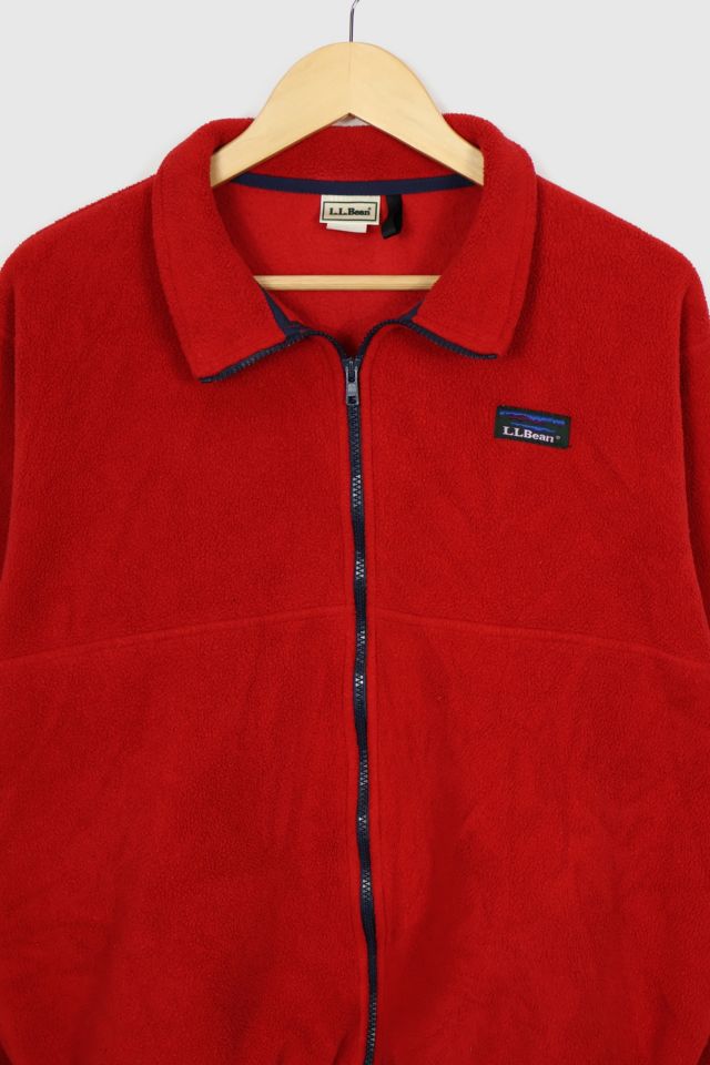 Vintage L.L. Bean Red Fleece Jacket